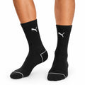 Calze sportive 39-42 in maglia nere con dettagli bianchi a coste