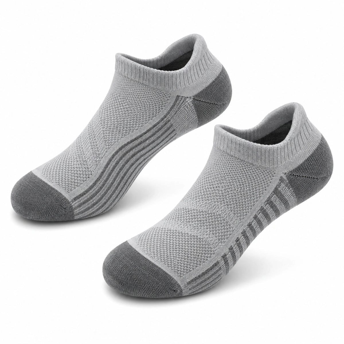 Calze corte 39-42 in tessuto a maglia grigio per attività quotidiane