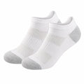 Calze sportive basse 43-46 in tessuto bianco e grigio traspiranti