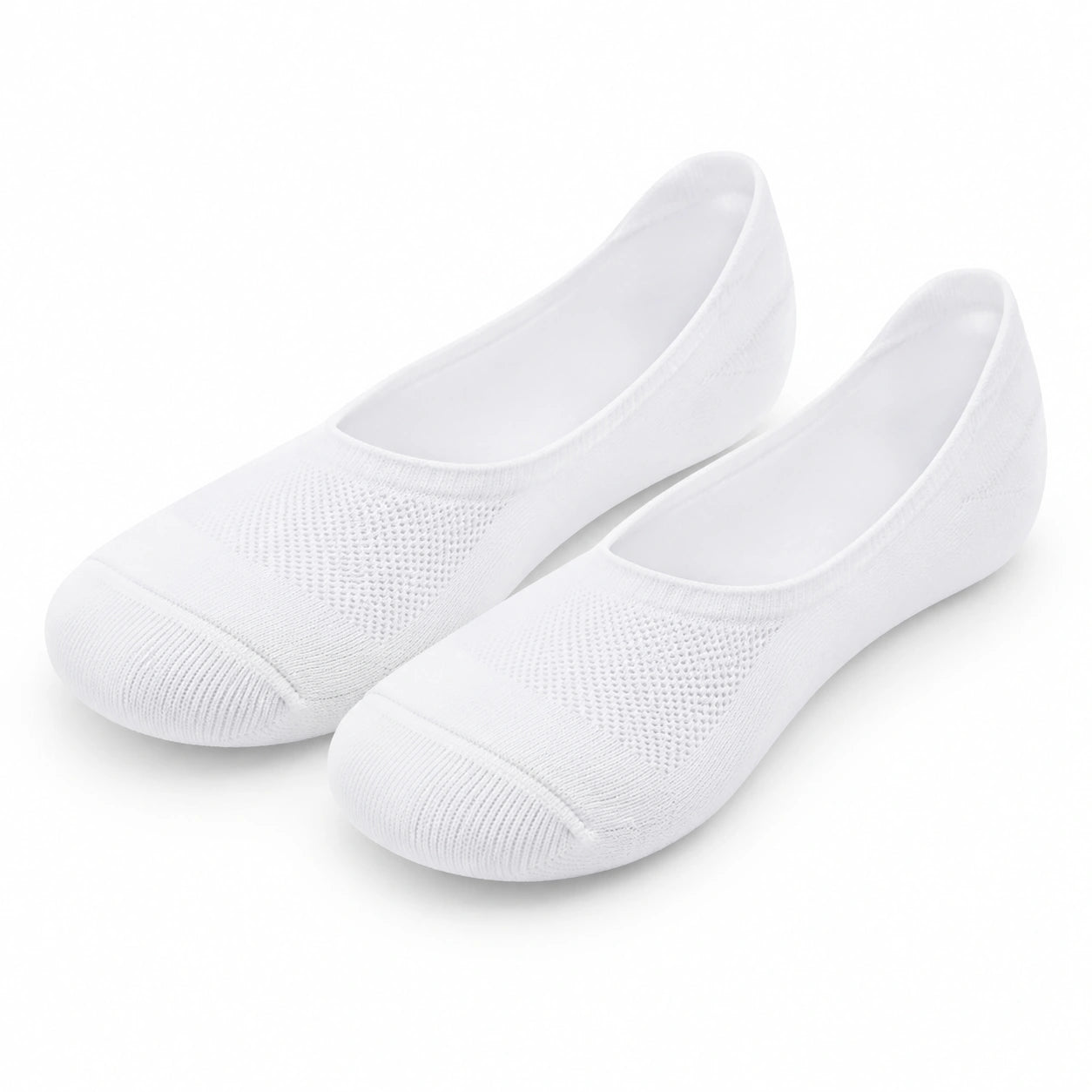 Calzini ballerina 35-38 in tessuto a maglia bianco - bassi traspiranti per scarpe