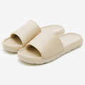 Ciabatte aperte 36/37 beige con fascia in tessuto e suola ammortizzata