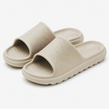 Ciabatte 38/39 in schiuma sintetica beige - suola sagomata antiscivolo per uso quotidiano