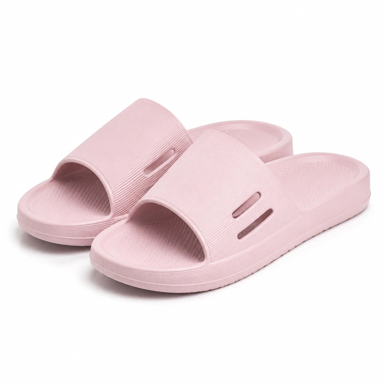 Ciabatte 42/43 in materiale sintetico rosa - aperte antiscivolo per piscina e casa
